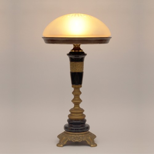 Art nouveau desk lamp - art, "marble