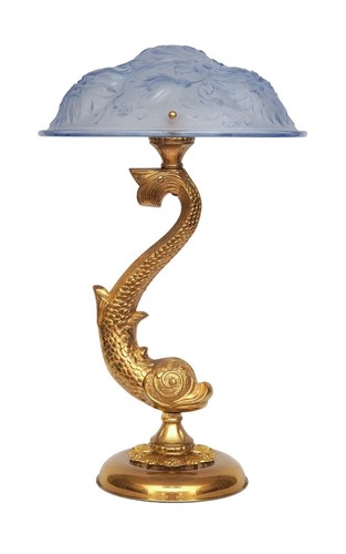 Art deco table lamp - art,